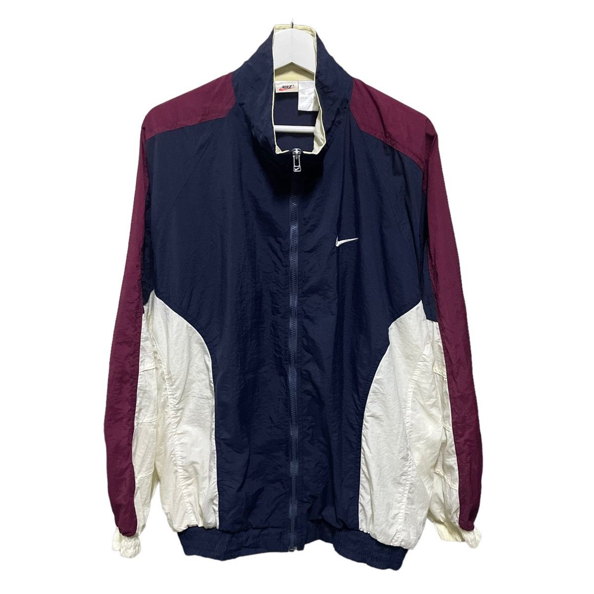 Nike × Vintage 💥 90s NIKE TRAINER ZIPPER JACKET Size US L / EU 52-54 / 3 - 3 Thumbnail