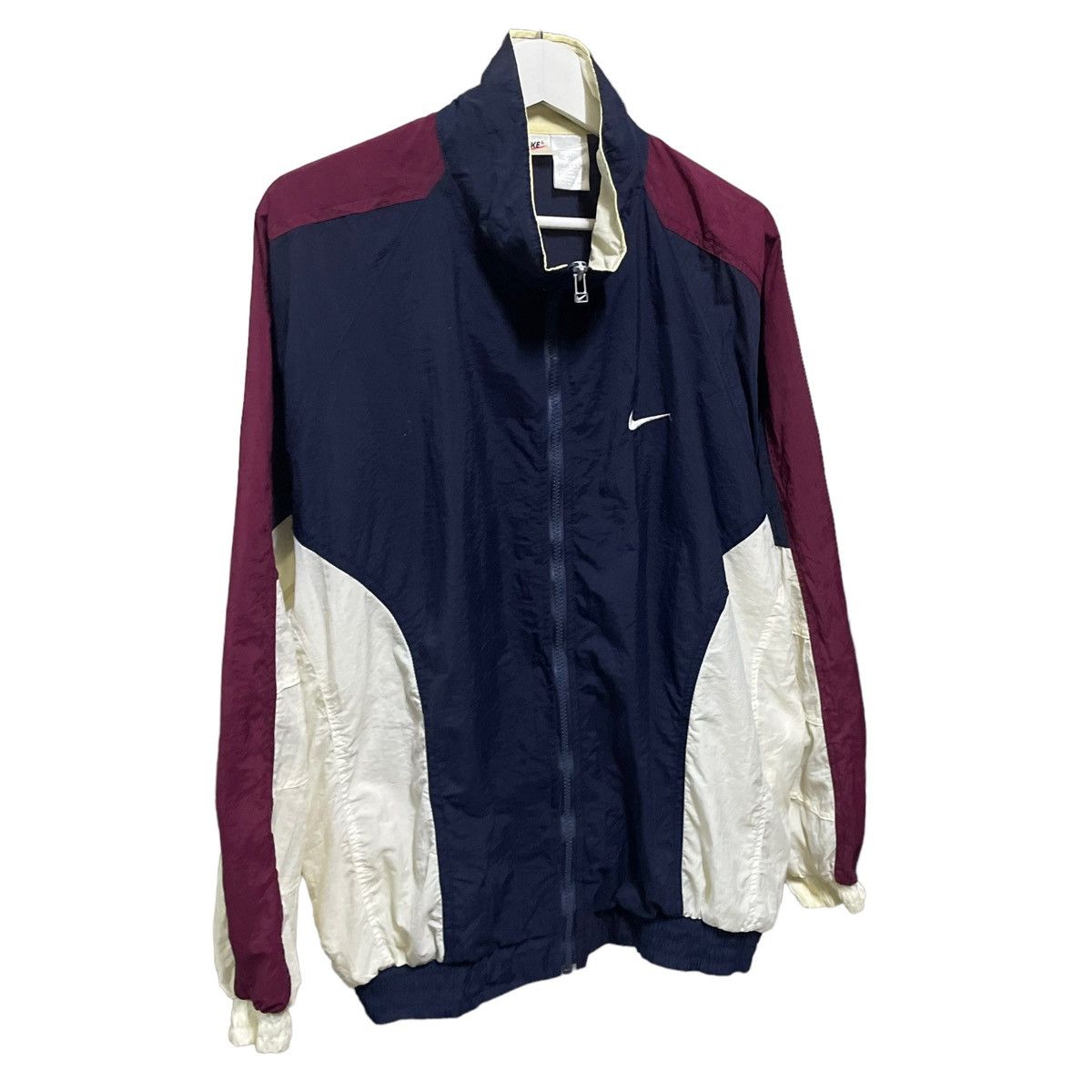 Nike × Vintage 💥 90s NIKE TRAINER ZIPPER JACKET Size US L / EU 52-54 / 3 - 6 Thumbnail