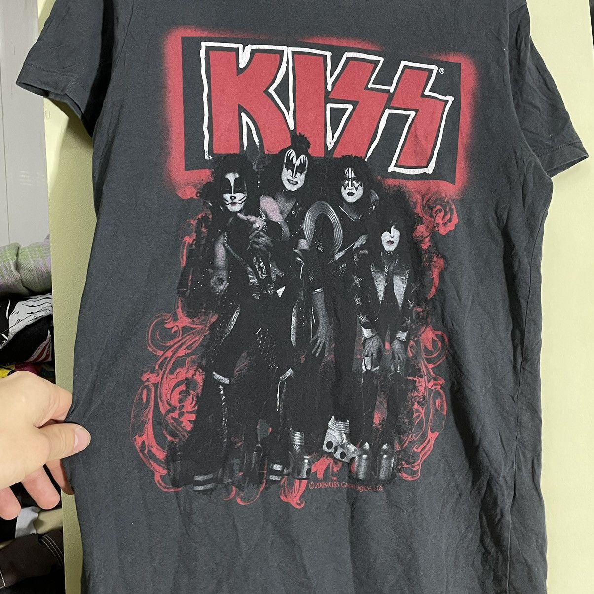 Vintage Vintage Y2K Kiss Band Graphic Tee Faded Black Grunge Opium M Size US M / EU 48-50 / 2 - 5 Thumbnail