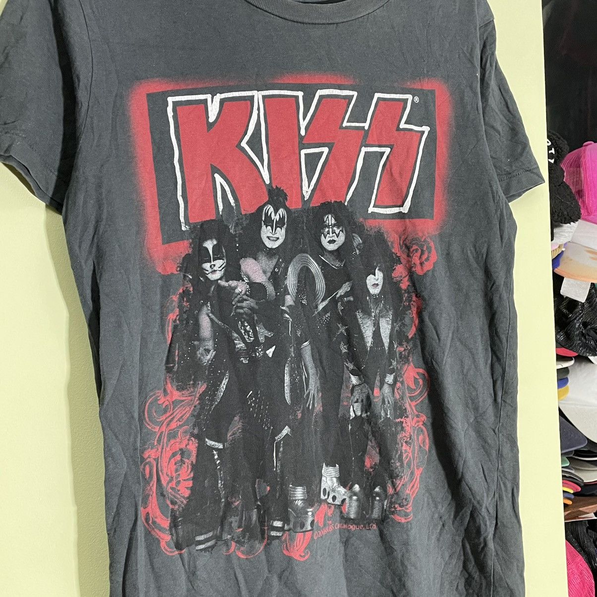 Vintage Vintage Y2K Kiss Band Graphic Tee Faded Black Grunge Opium M Size US M / EU 48-50 / 2 - 4 Thumbnail