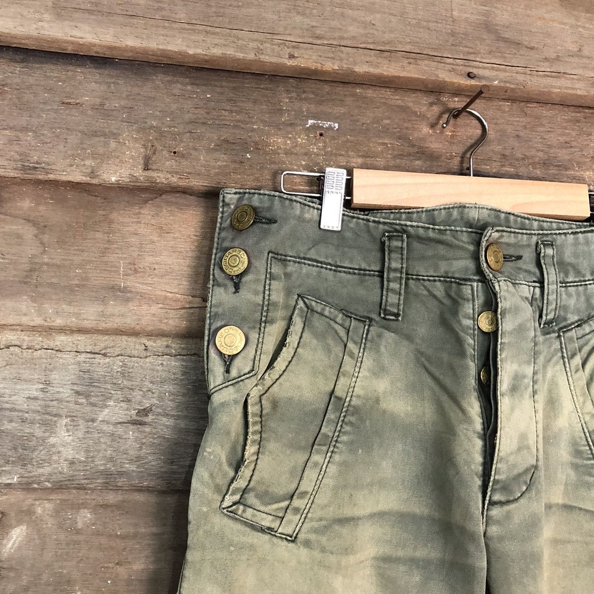 Dsquared2 Dsquared2 Green faded japan denim cargo Pants #6791 Size US 29 - 4 Thumbnail