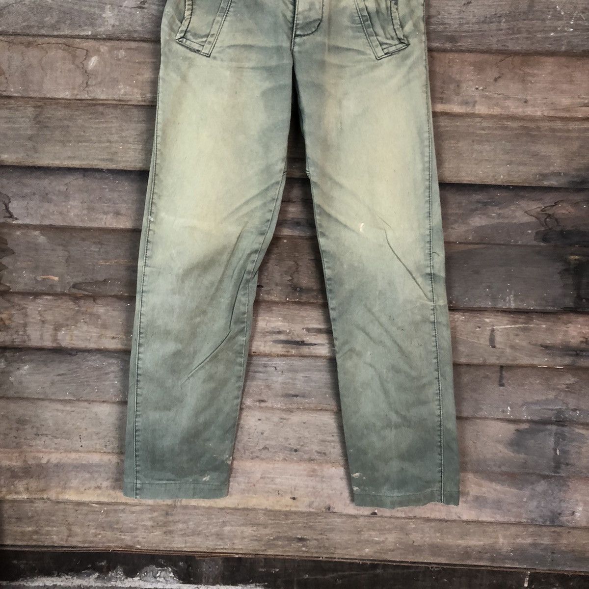 Dsquared2 Dsquared2 Green faded japan denim cargo Pants #6791 Size US 29 - 3 Thumbnail