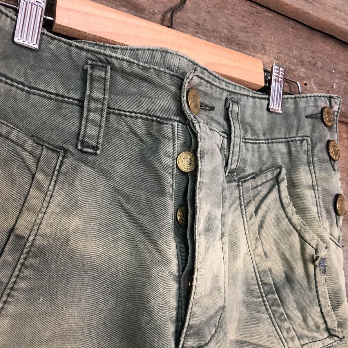Dsquared2 Dsquared2 Green faded japan denim cargo Pants #6791 Size US 29 - 6 Thumbnail