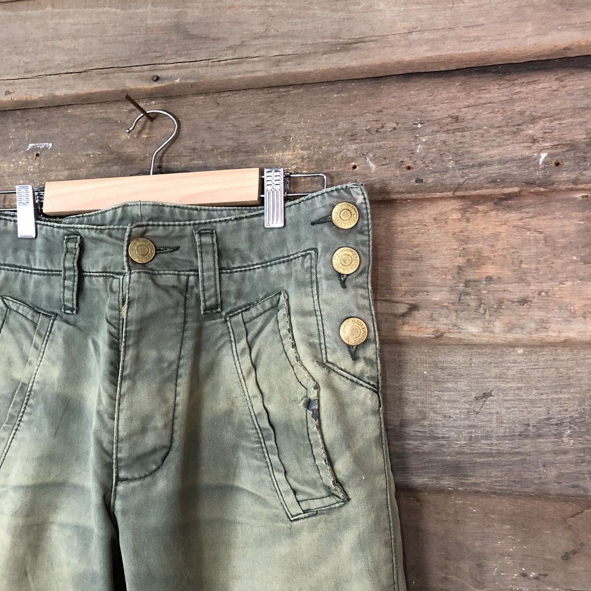 Dsquared2 Dsquared2 Green faded japan denim cargo Pants #6791 Size US 29 - 5 Thumbnail