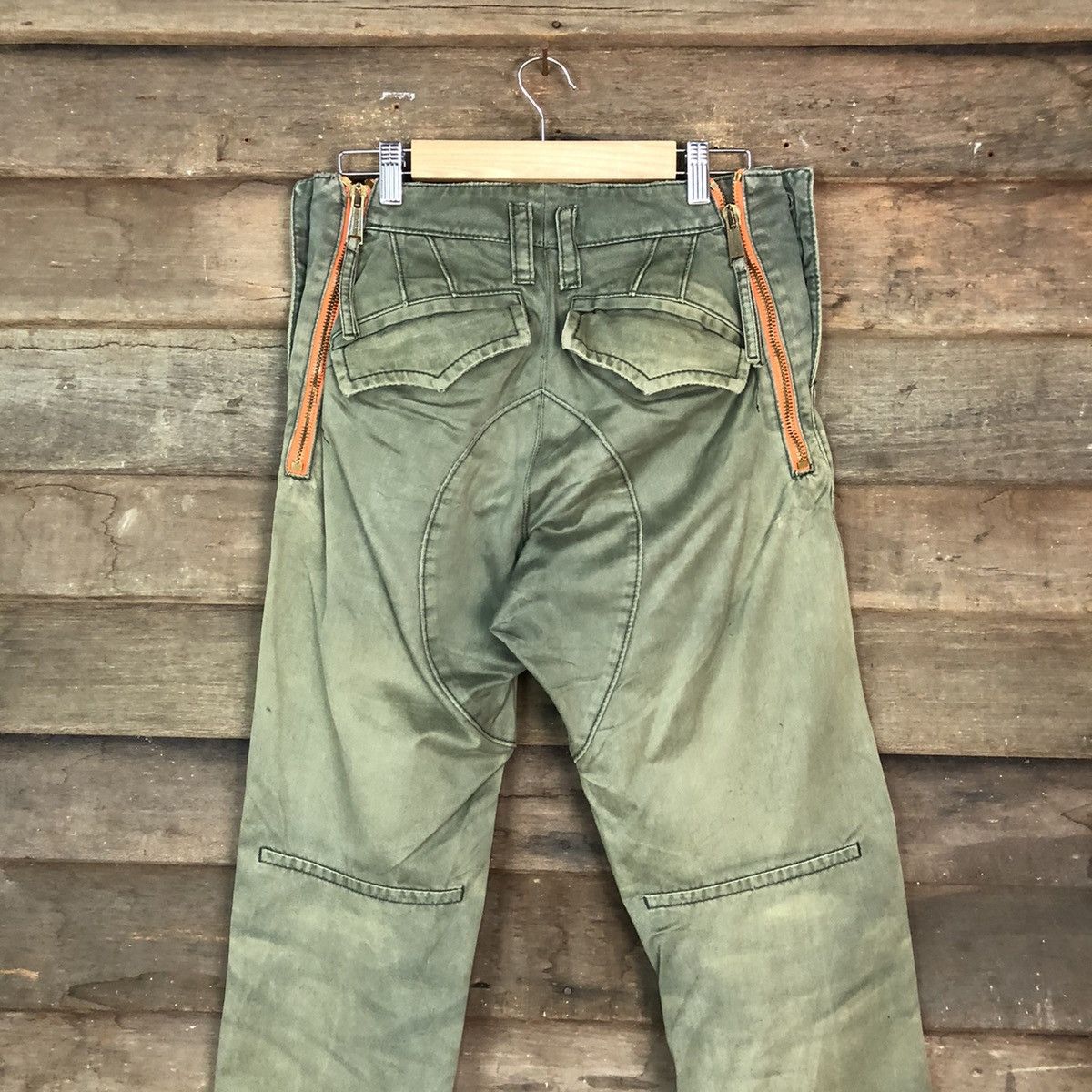 Dsquared2 Dsquared2 Green faded japan denim cargo Pants #6791 Size US 29 - 11 Thumbnail