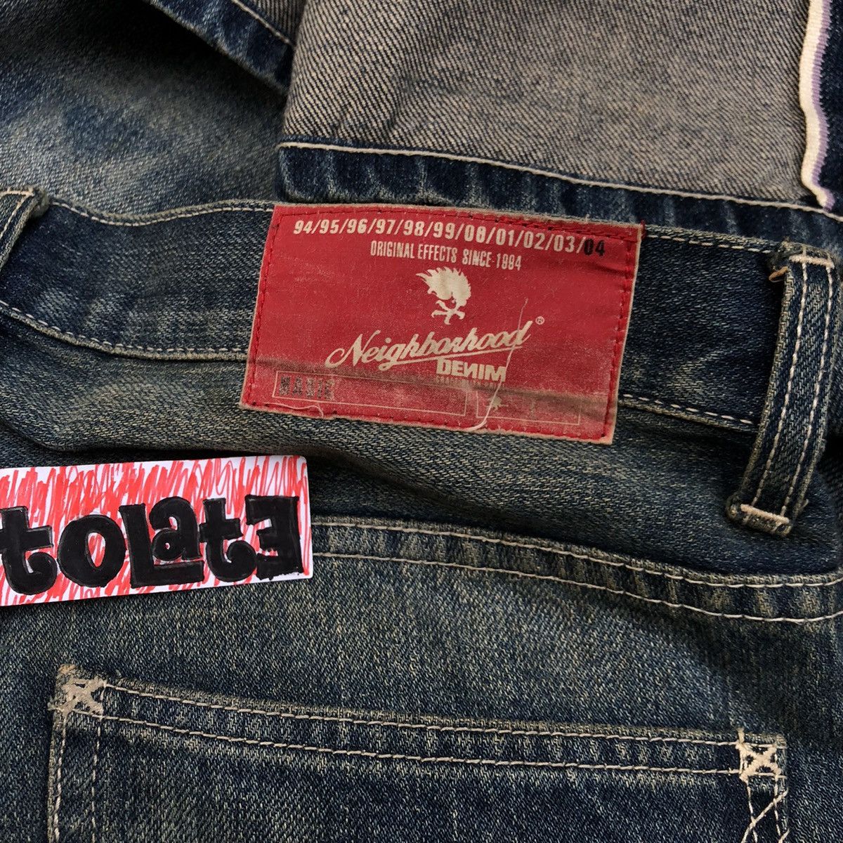 Japanese Brand × Neighborhood Vintage Neighborhood Wash Denim Selvedge Size US 34 / EU 50 - 9 Thumbnail