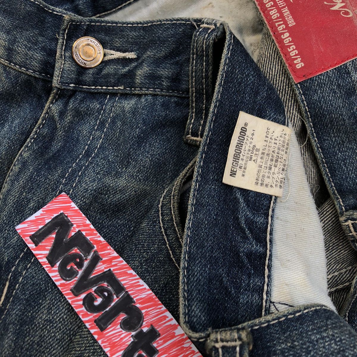 Japanese Brand × Neighborhood Vintage Neighborhood Wash Denim Selvedge Size US 34 / EU 50 - 7 Thumbnail