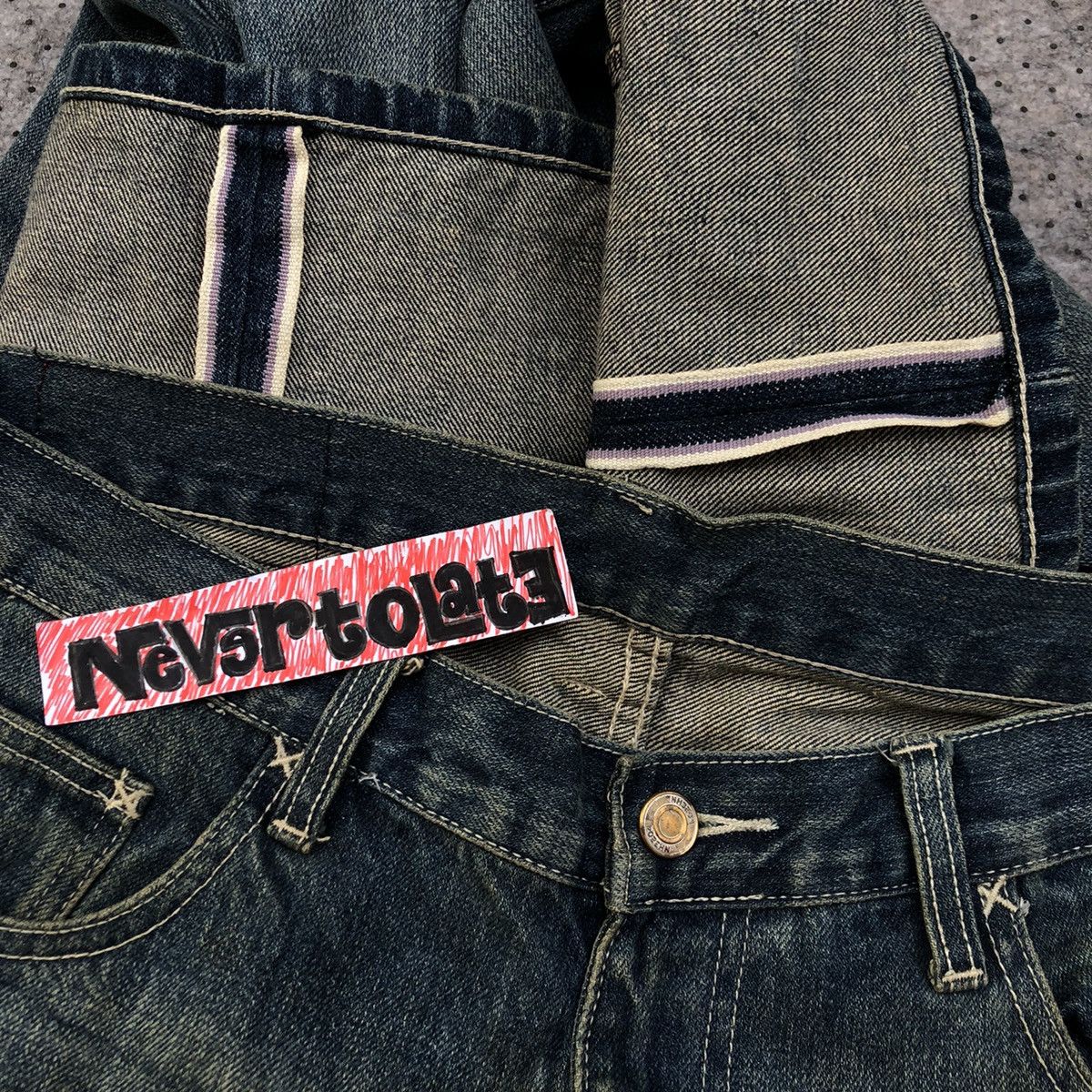 Japanese Brand × Neighborhood Vintage Neighborhood Wash Denim Selvedge Size US 34 / EU 50 - 4 Thumbnail