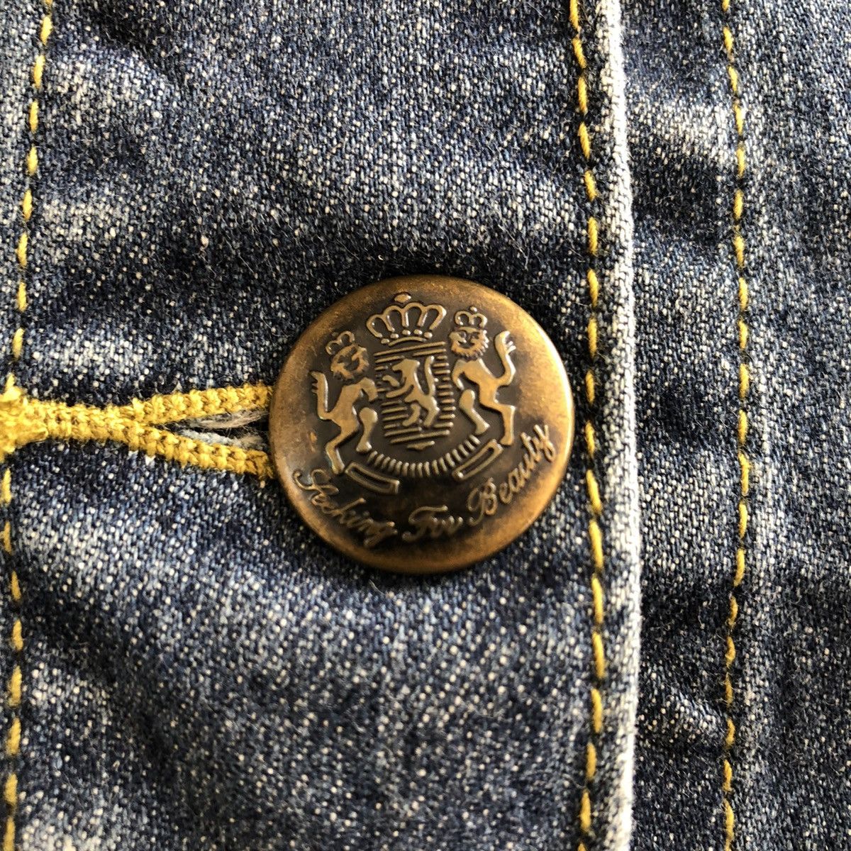 Japanese Brand Vintage Y2K Denim Trucker Jacket Women by OZOC Size XS / US 0-2 / IT 36-38 - 9 Thumbnail