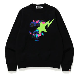 Bape DS! BAPE KID CUDI MOON MAN CREWNECK SWEATSHIRT Size US L / EU 52-54 / 3 - 1 Thumbnail