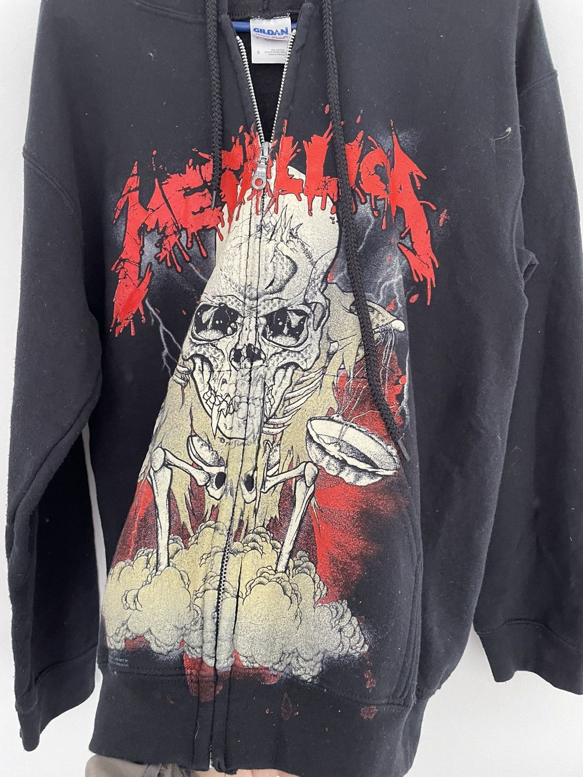 Band Tees × Metallica × Vintage Y2K 2009 Metallica Zip Hoodie Size US S / EU 44-46 / 1 - 6 Thumbnail