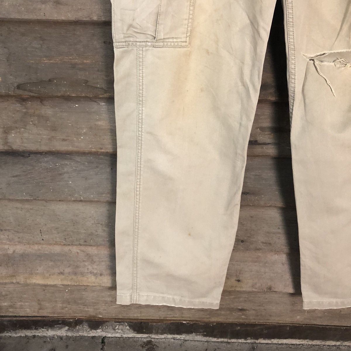 Oshkosh Osh Kosh Brown distresses multi pocket Cargo Pants #2839 Size US 28 / EU 44 - 8 Thumbnail