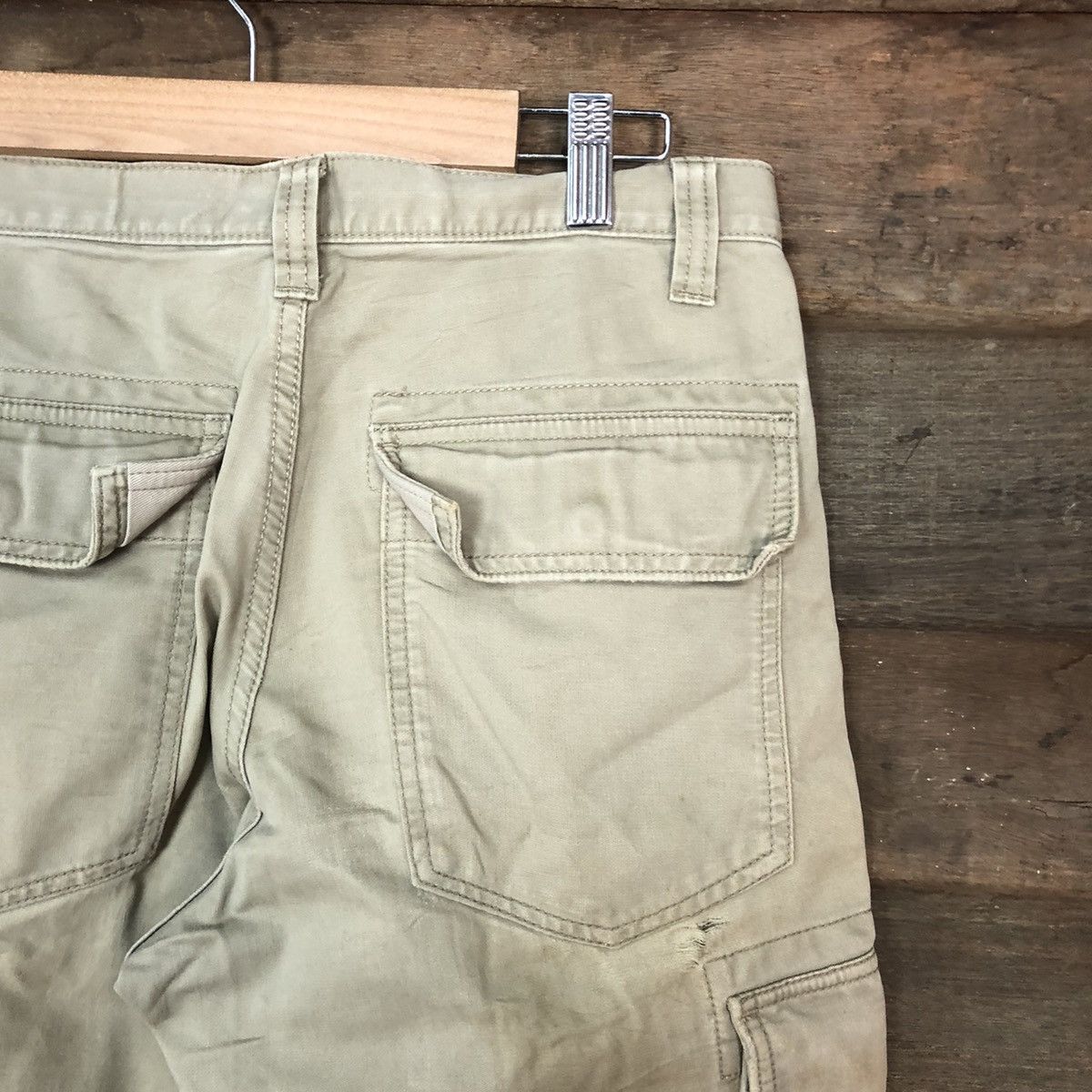 Oshkosh Osh Kosh Brown distresses multi pocket Cargo Pants #2839 Size US 28 / EU 44 - 16 Thumbnail