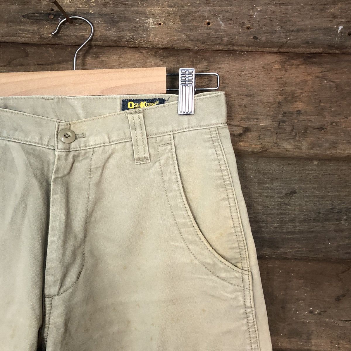 Oshkosh Osh Kosh Brown distresses multi pocket Cargo Pants #2839 Size US 28 / EU 44 - 5 Thumbnail