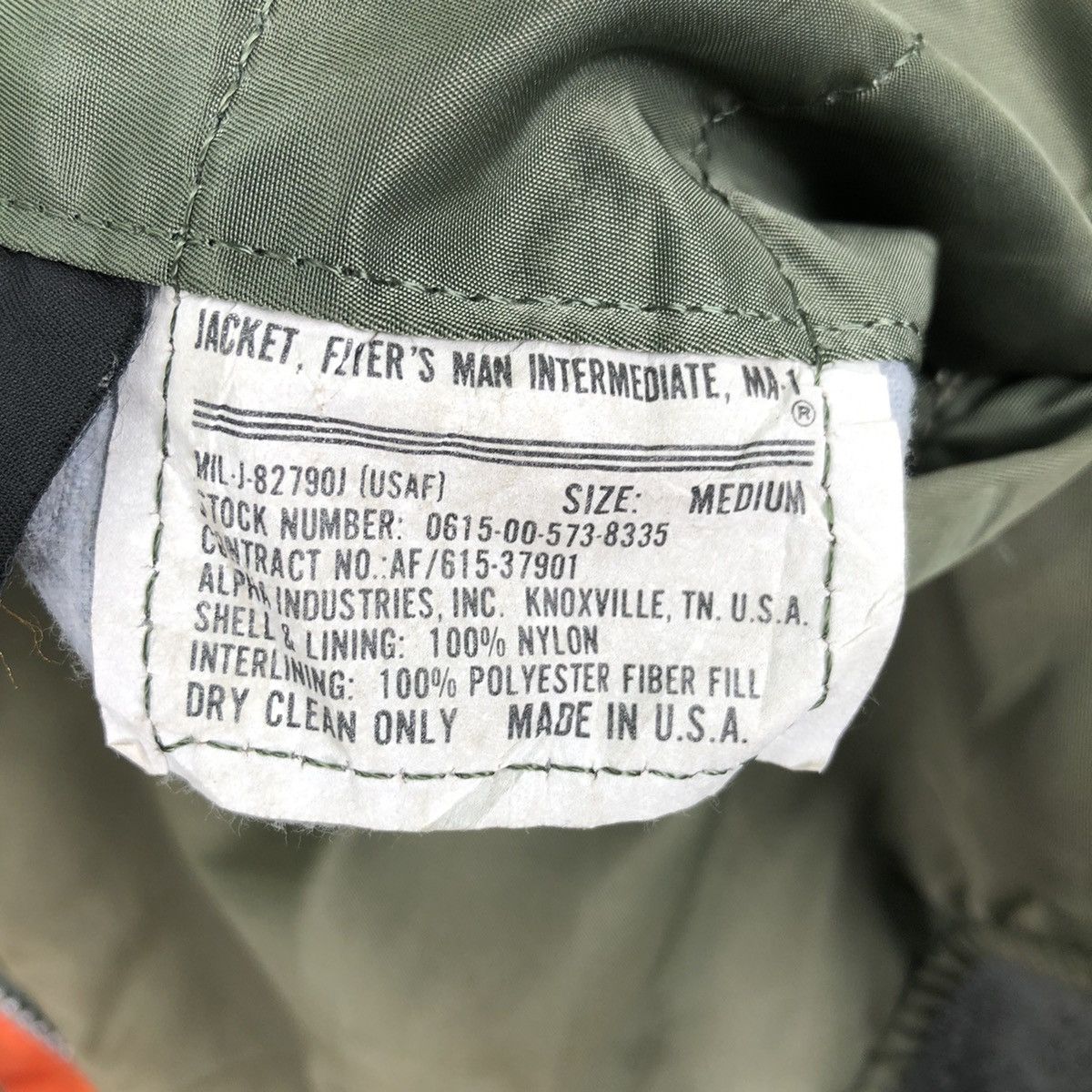 Alpha Industries Vintage 90's Alpha Industries Distressed Faded Bomber Jacket Size US XL / EU 56 / 4 - 15 Thumbnail