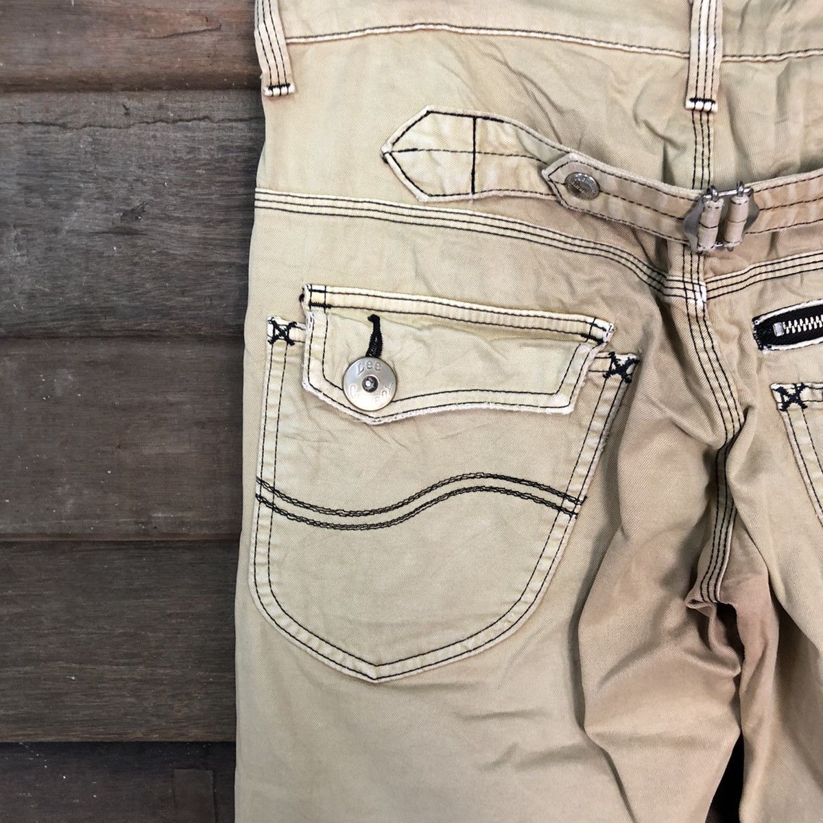 Lee Lee Cowboy buckle back utility Cargo Pants #4571 Size US 30 / EU 46 - 12 Thumbnail