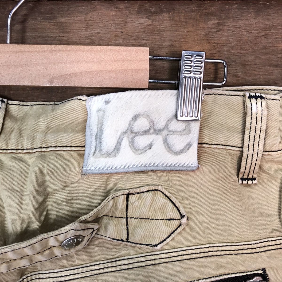 Lee Lee Cowboy buckle back utility Cargo Pants #4571 Size US 30 / EU 46 - 14 Thumbnail