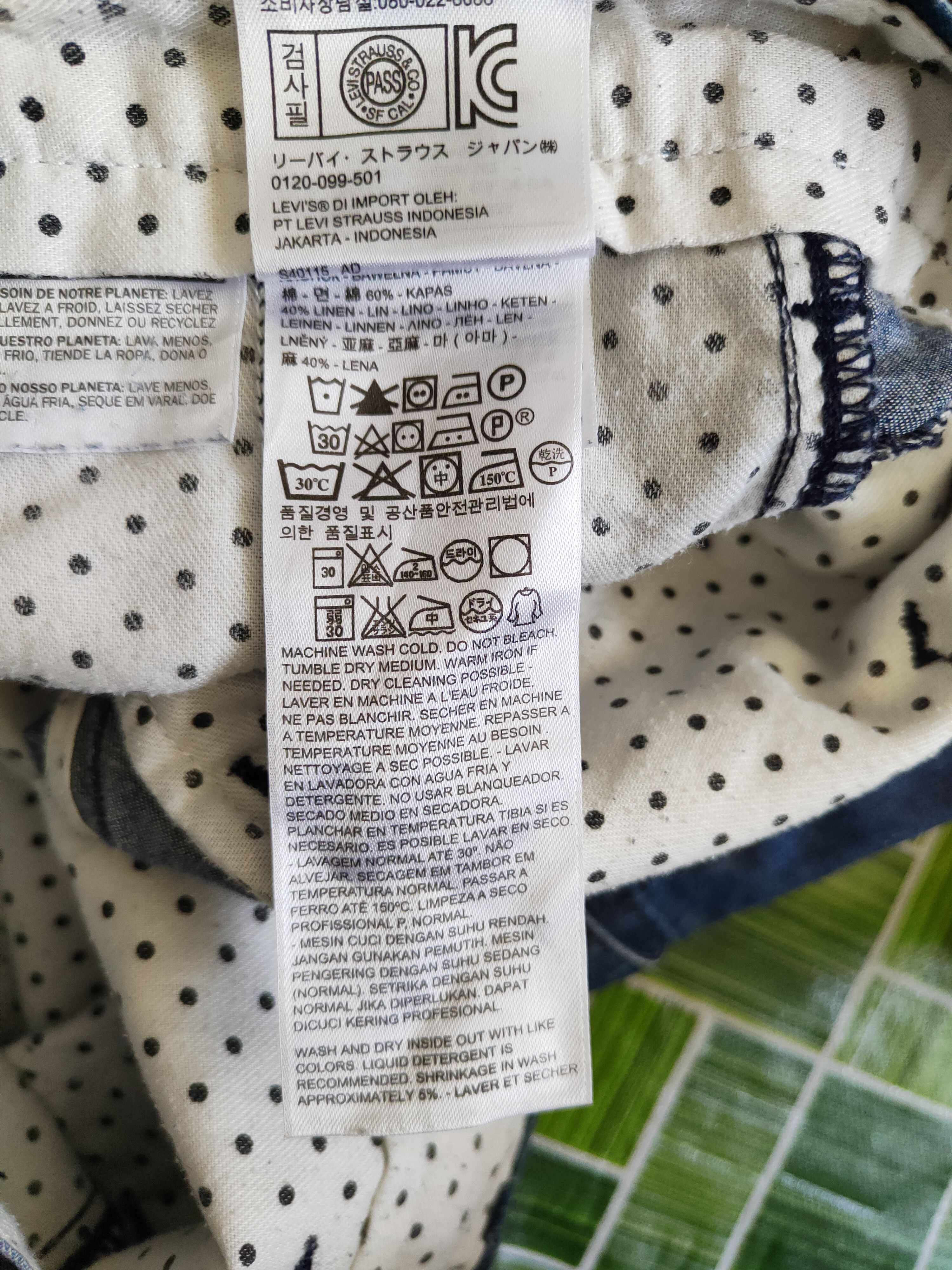 Japanese Brand Levi's Blue Soft Denim multipocket worker cargo Pants #S395 Size US 31 - 13 Thumbnail