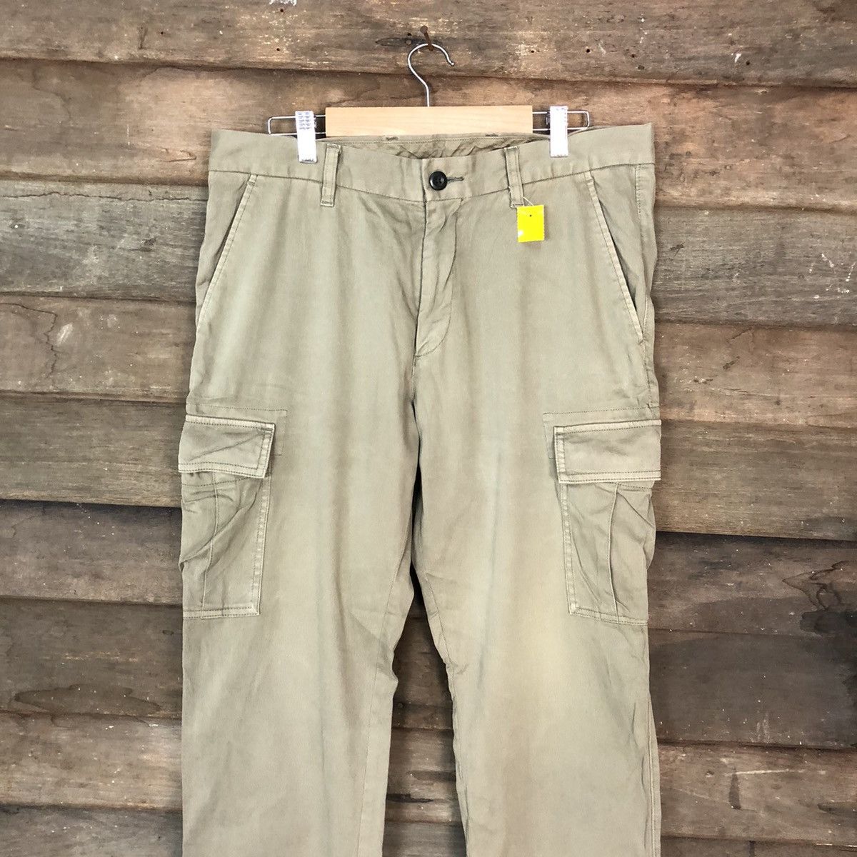 Japanese Brand Uniqlo Green multipocket tactical utility Cargo Pants #3393 Size US 34 / EU 50 - 2 Thumbnail