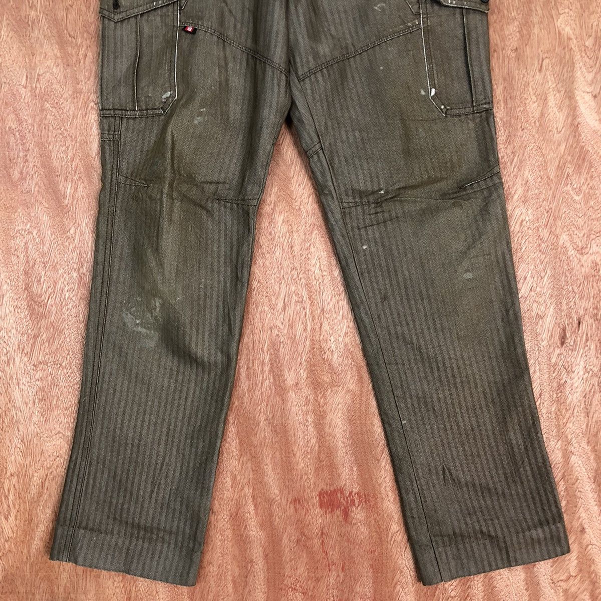 Japanese Brand × Vintage DLL Burtle Brown Multiopocket Tactical Cargo Pants #c620 Size US 27 - 3 Thumbnail