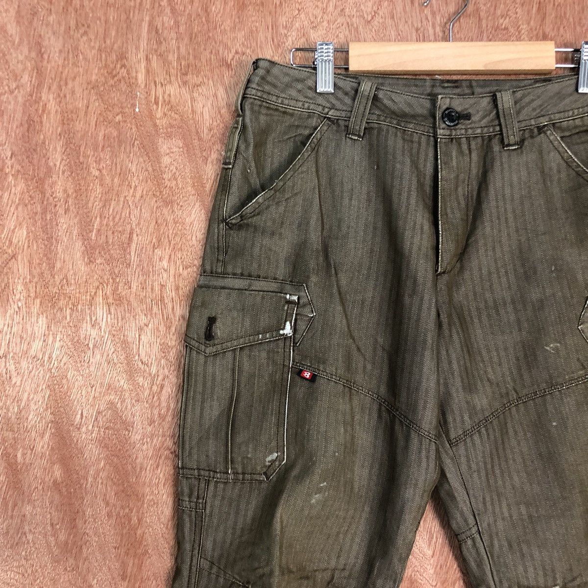 Japanese Brand × Vintage DLL Burtle Brown Multiopocket Tactical Cargo Pants #c620 Size US 27 - 5 Thumbnail