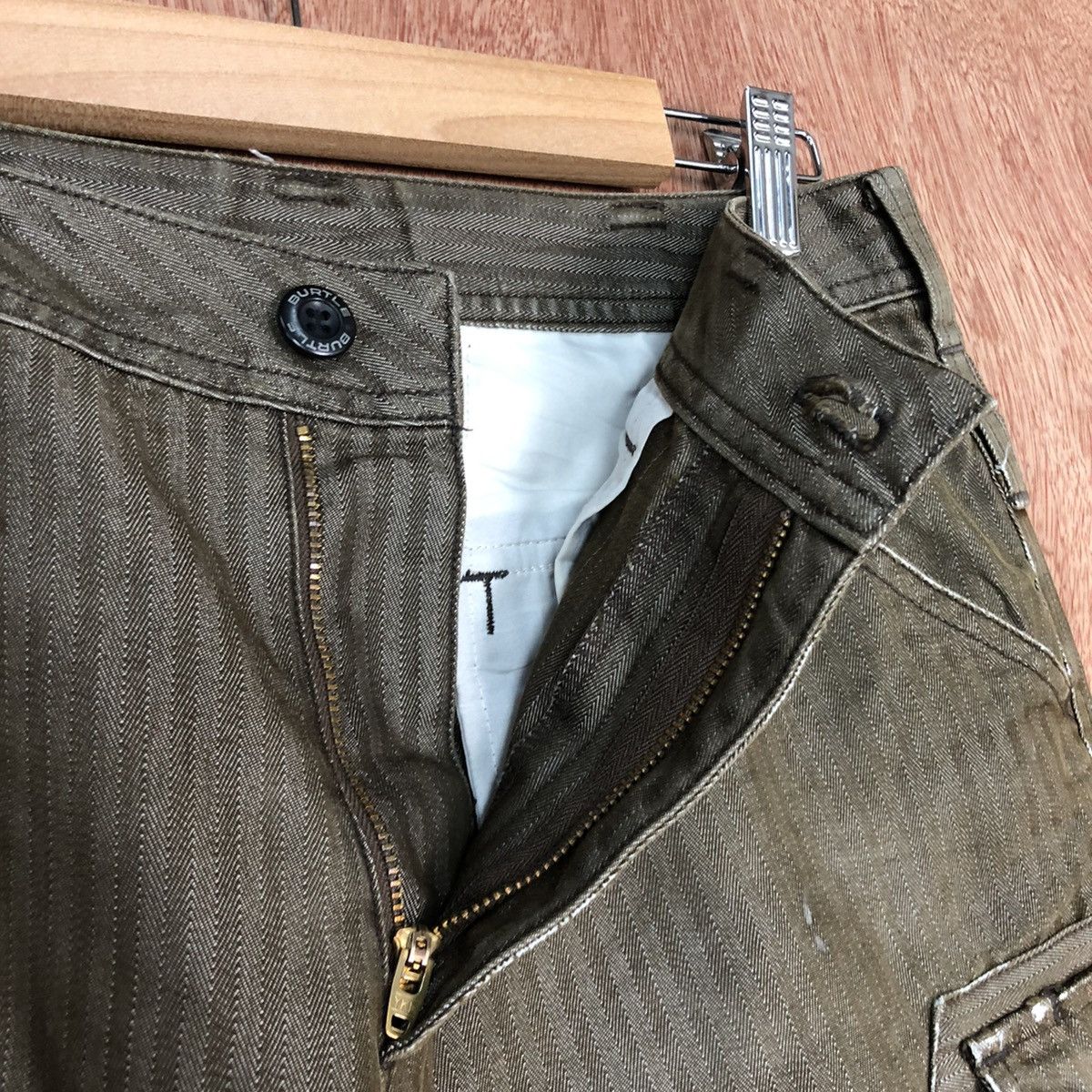 Japanese Brand × Vintage DLL Burtle Brown Multiopocket Tactical Cargo Pants #c620 Size US 27 - 8 Thumbnail