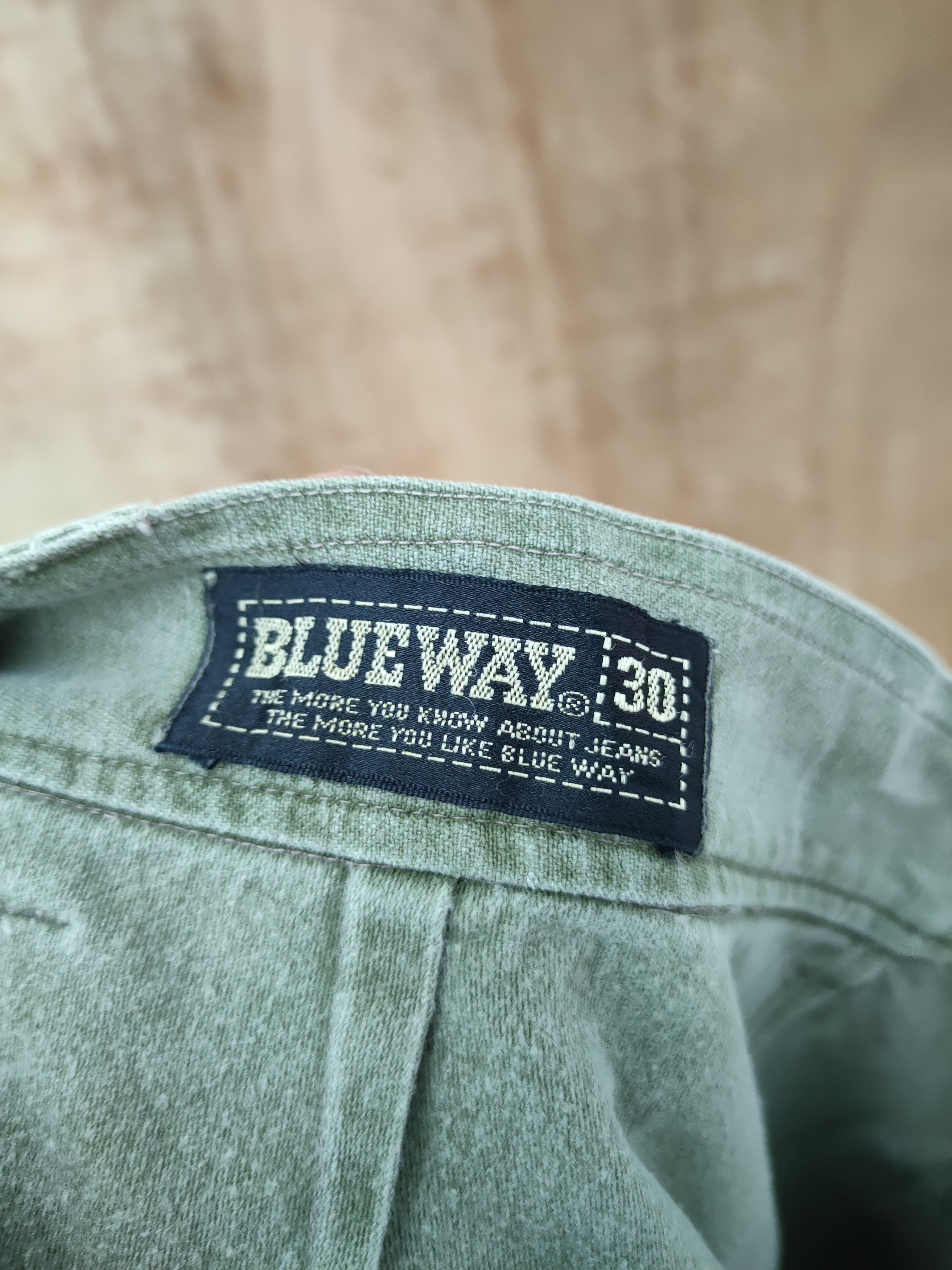 Japanese Brand DLL Blue Way vintage faded distressed cargo pants #46-228 Size US 27 - 12 Thumbnail