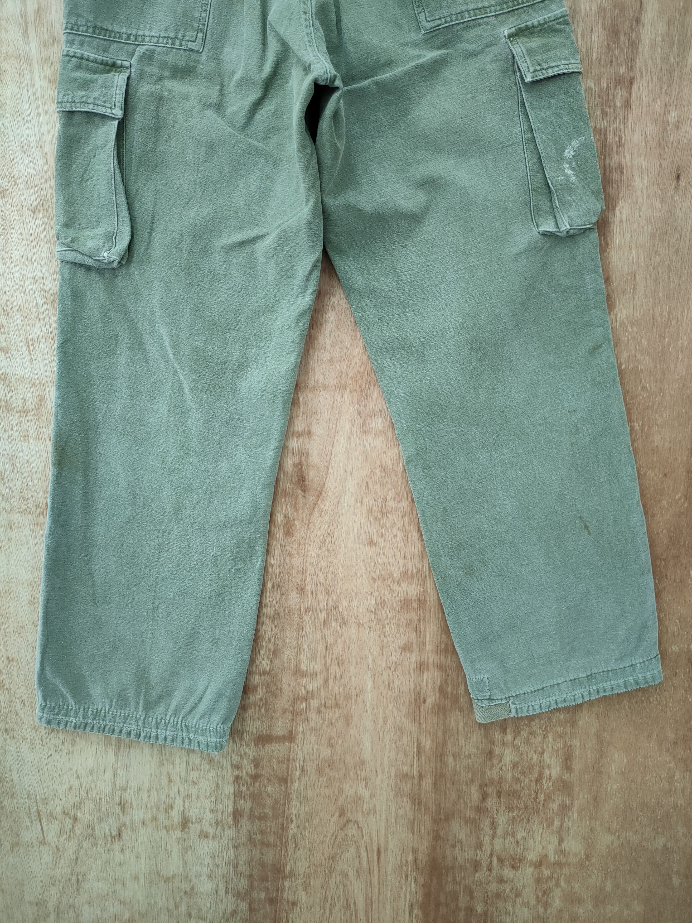 Japanese Brand DLL Blue Way vintage faded distressed cargo pants #46-228 Size US 27 - 9 Thumbnail