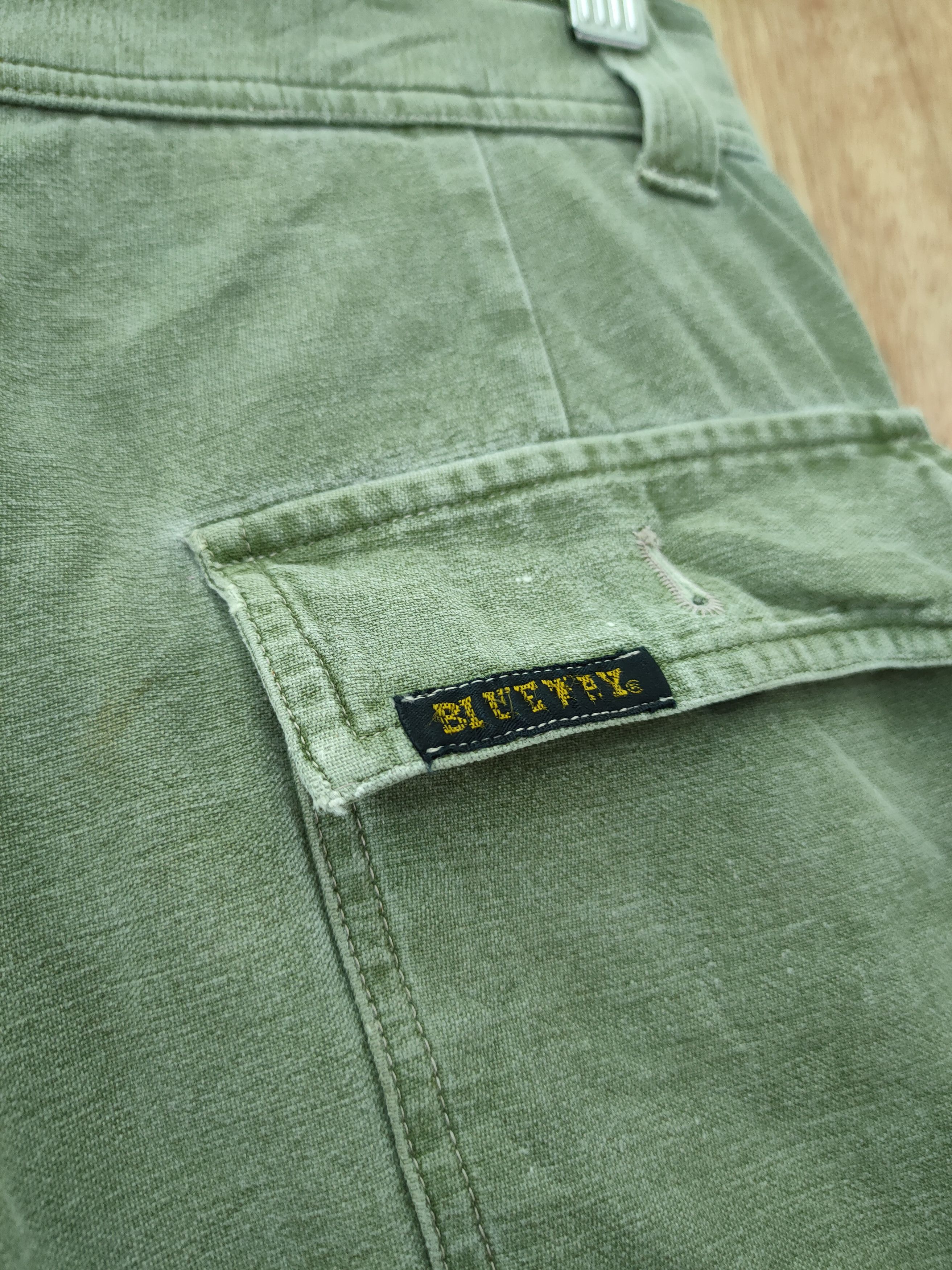 Japanese Brand DLL Blue Way vintage faded distressed cargo pants #46-228 Size US 27 - 11 Thumbnail