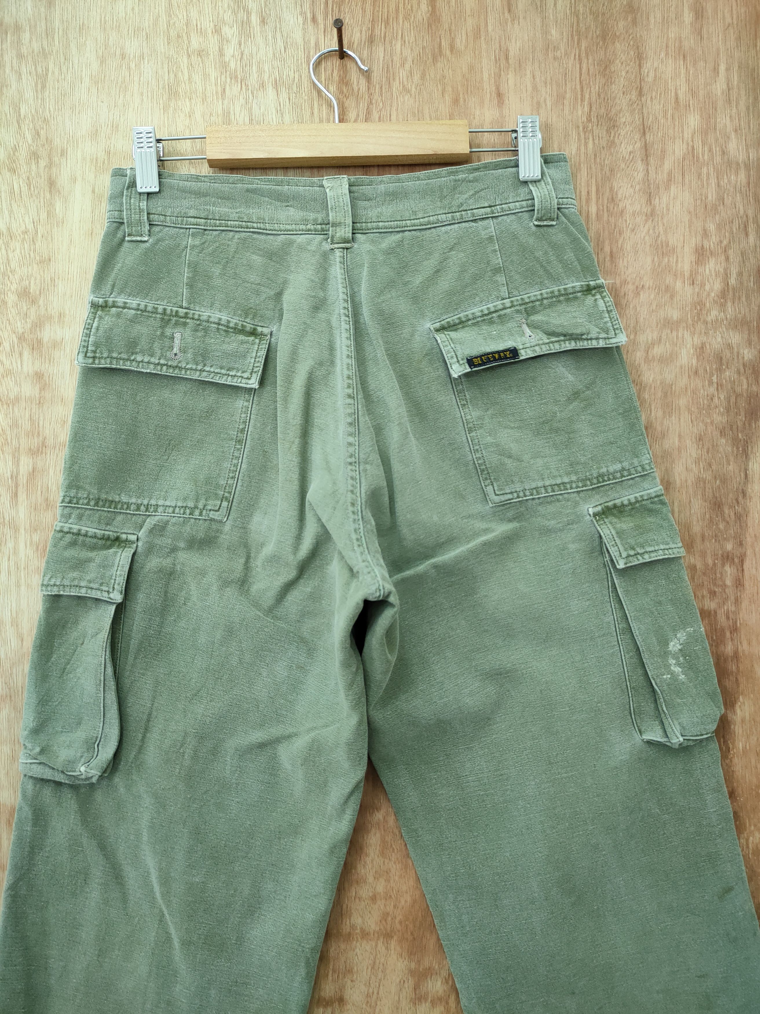 Japanese Brand DLL Blue Way vintage faded distressed cargo pants #46-228 Size US 27 - 10 Thumbnail