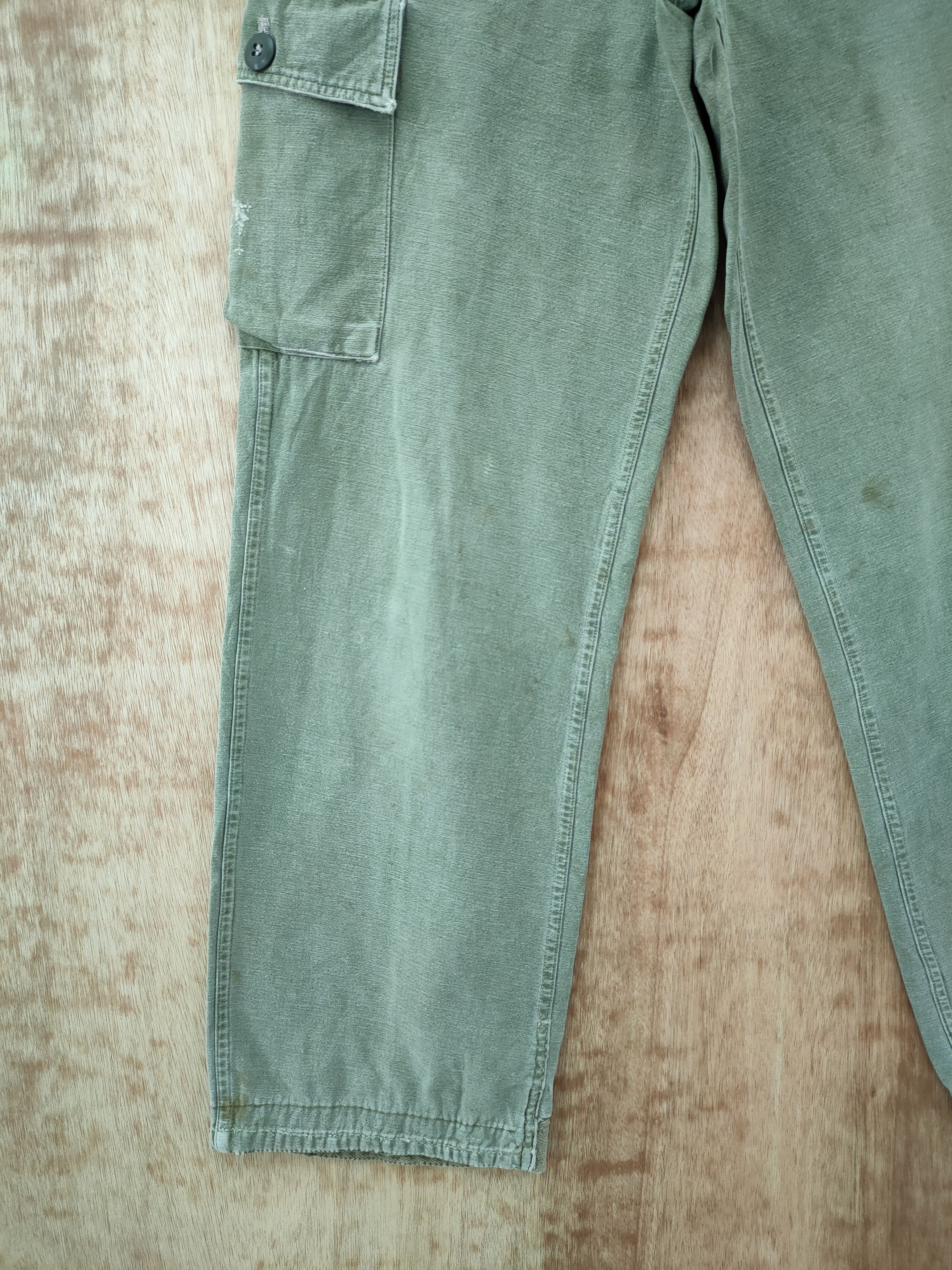 Japanese Brand DLL Blue Way vintage faded distressed cargo pants #46-228 Size US 27 - 2 Thumbnail