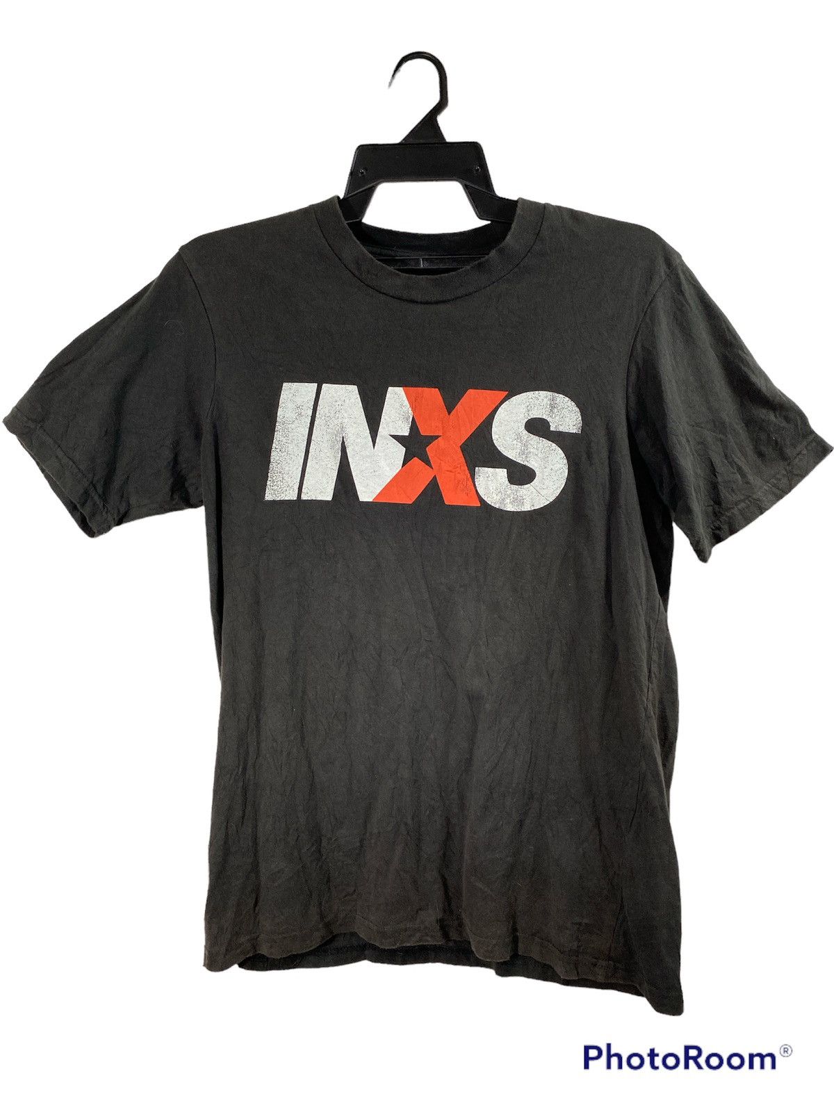 image of Band Tees x Rock Band Inxs Australian Rock Band 2019 Under License Bravado in Black (Size Small)