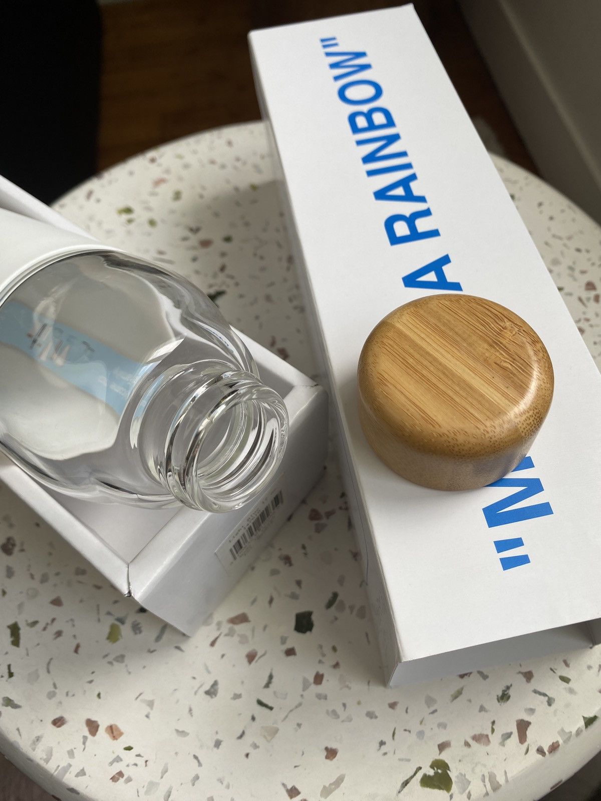 Virgil Abloh LIGHT BLUE Bottle Virgil Abloh SOMA Evian Grailed