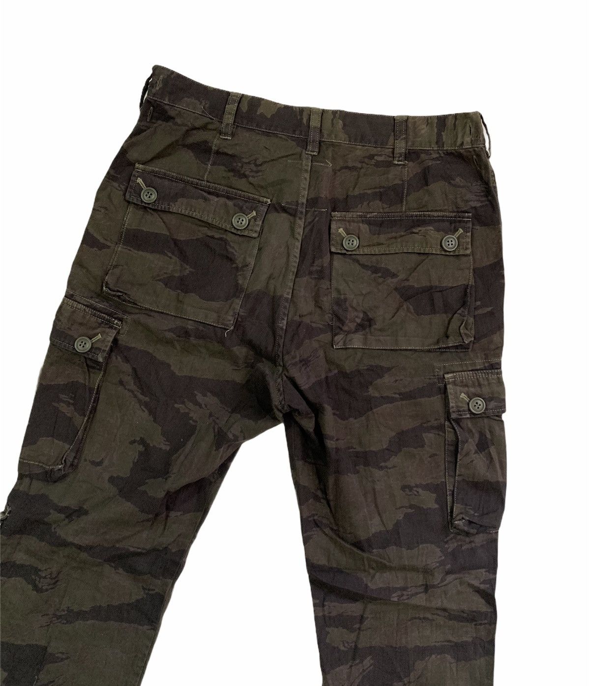 Kazuki Kuraishi A. Four Labs Tiger Stripe Cargo Pants Size US 32 / EU 48 - 8 Thumbnail