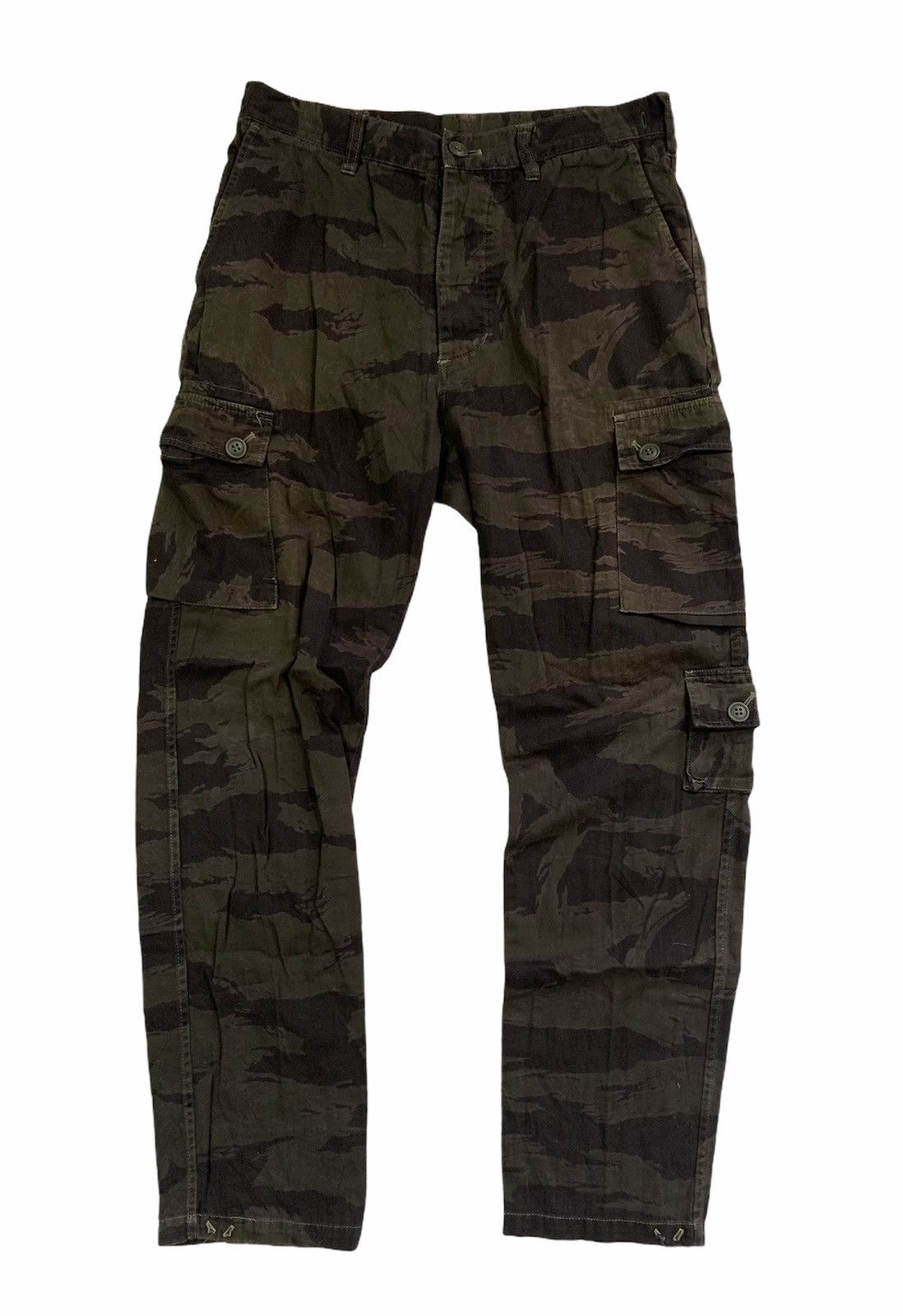 Kazuki Kuraishi A. Four Labs Tiger Stripe Cargo Pants Size US 32 / EU 48 - 1 Thumbnail