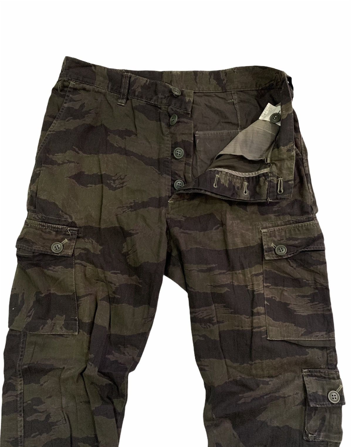Kazuki Kuraishi A. Four Labs Tiger Stripe Cargo Pants Size US 32 / EU 48 - 6 Thumbnail