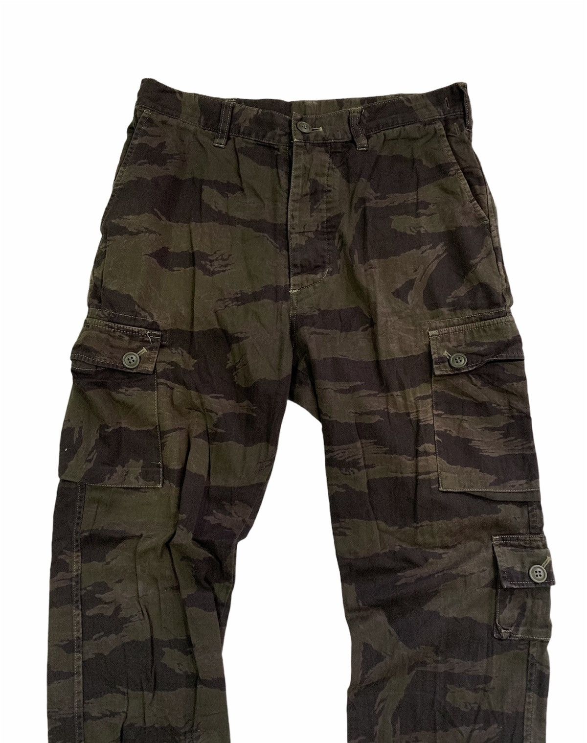 Kazuki Kuraishi A. Four Labs Tiger Stripe Cargo Pants Size US 32 / EU 48 - 4 Thumbnail