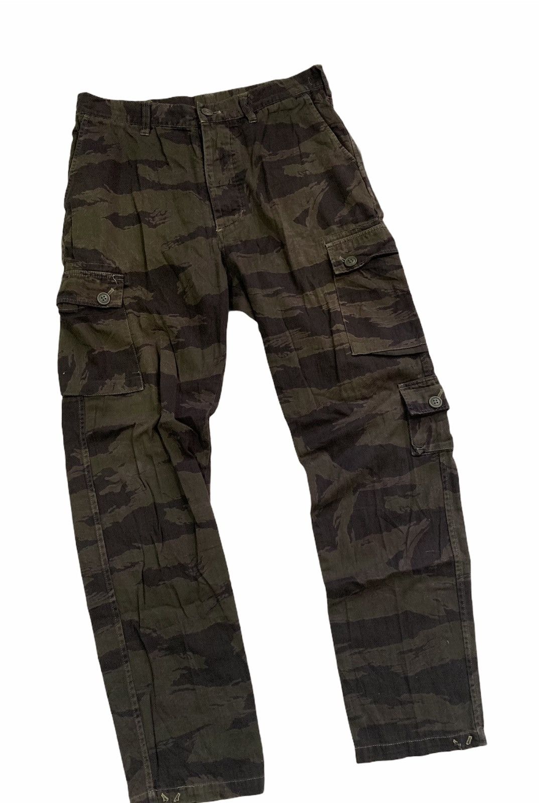 Kazuki Kuraishi A. Four Labs Tiger Stripe Cargo Pants Size US 32 / EU 48 - 2 Thumbnail