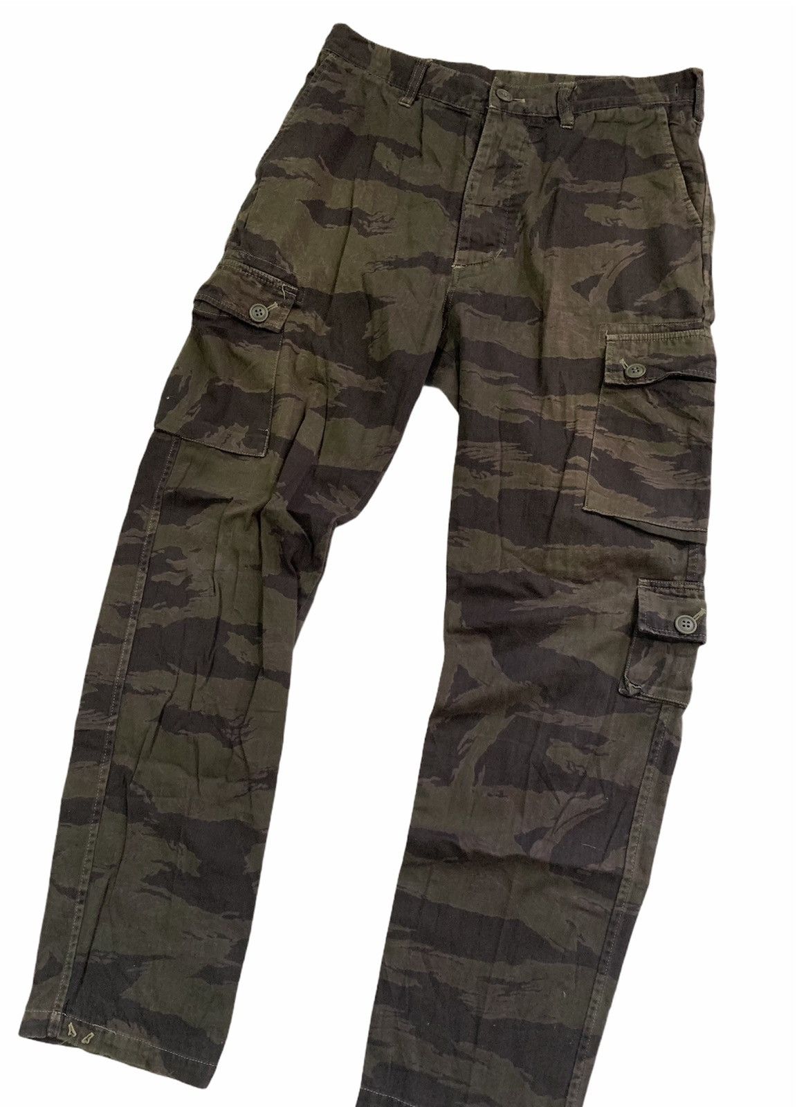 Kazuki Kuraishi A. Four Labs Tiger Stripe Cargo Pants Size US 32 / EU 48 - 3 Thumbnail