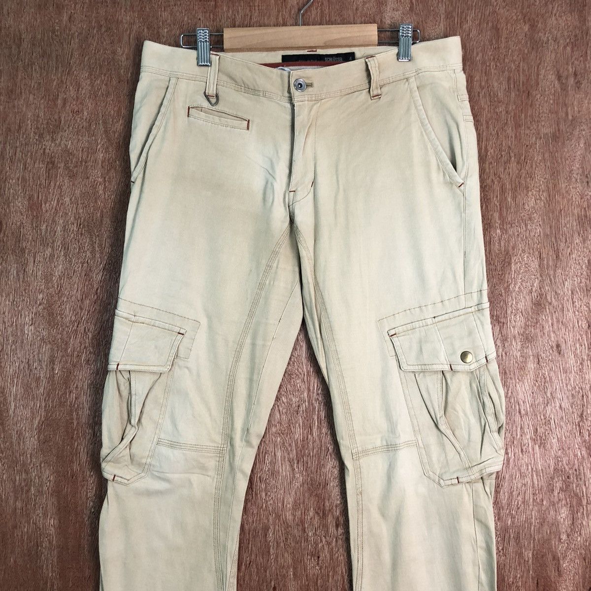 Schlussel DLL Schlussel distressed ripped Tactical Cargo Pants #c215 Size US 32 / EU 48 - 2 Thumbnail