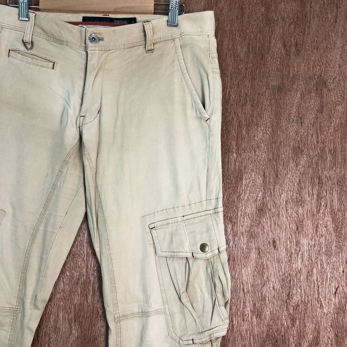 Schlussel DLL Schlussel distressed ripped Tactical Cargo Pants #c215 Size US 32 / EU 48 - 4 Thumbnail