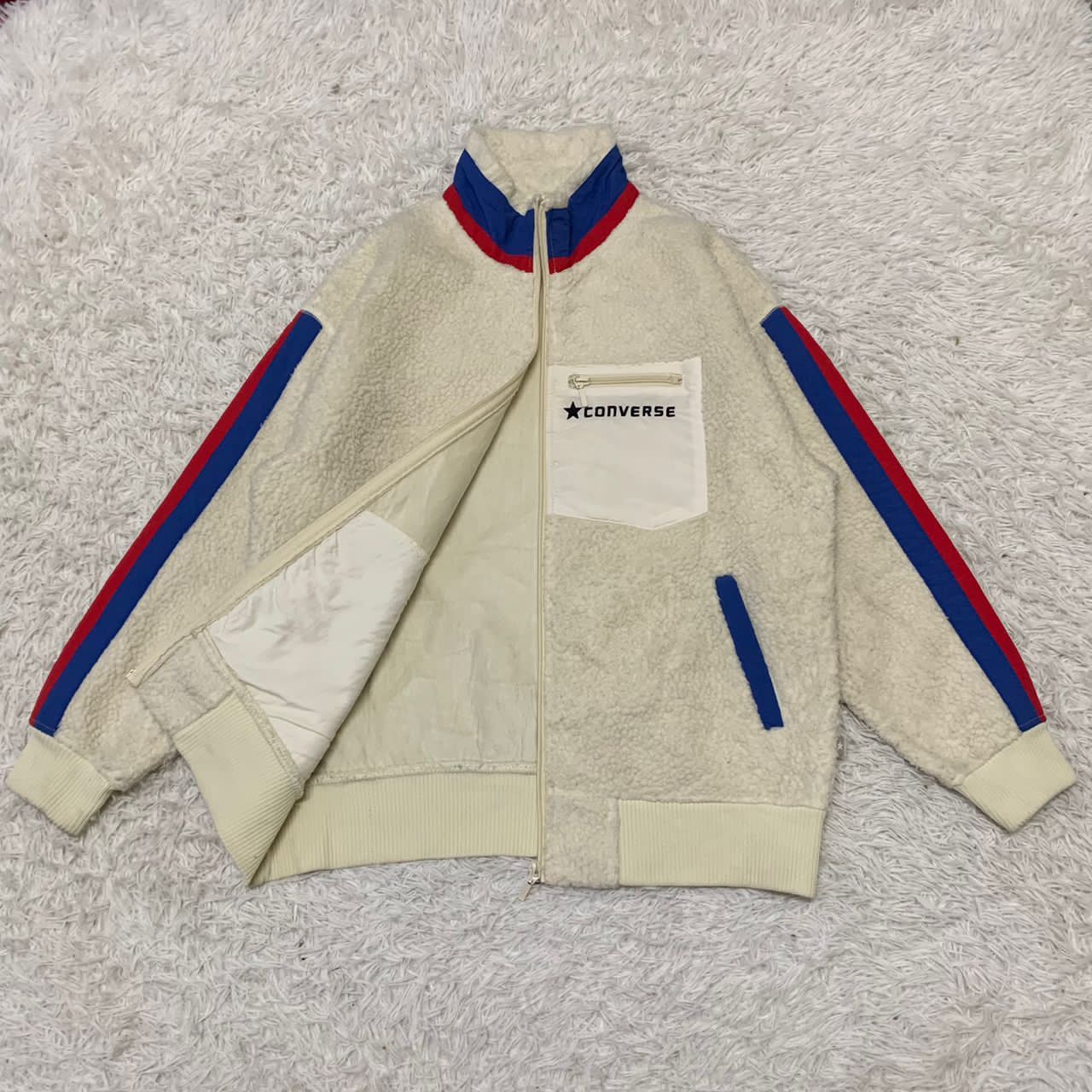 Converse Rare design converse deep pile jacket Size US M / EU 48-50 / 2 - 3 Thumbnail