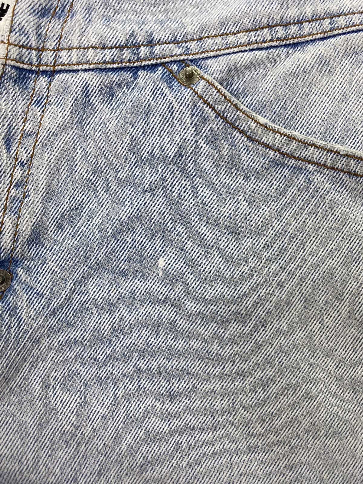 Vintage Maurice Malone Dirty Distressed Jeans Size US 31 - 21 Thumbnail