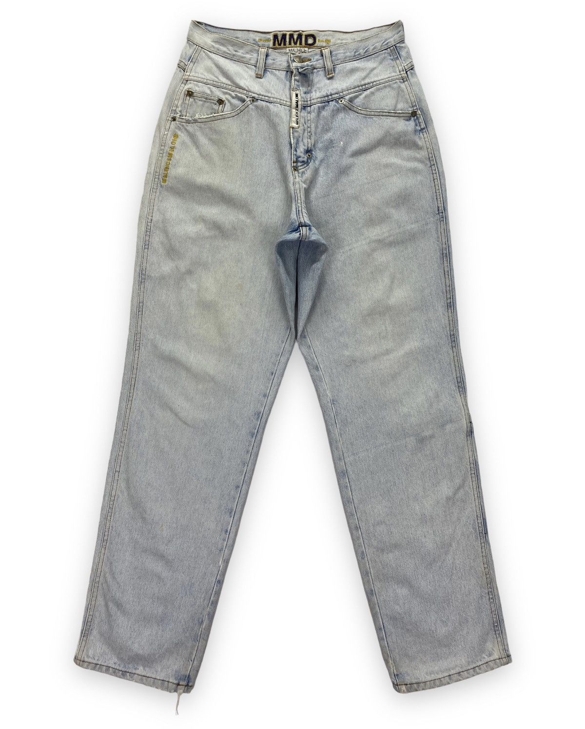 Vintage Maurice Malone Dirty Distressed Jeans Size US 31 - 2 Thumbnail