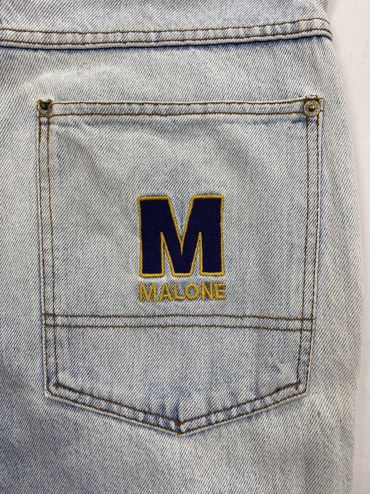 Vintage Maurice Malone Dirty Distressed Jeans Size US 31 - 13 Thumbnail