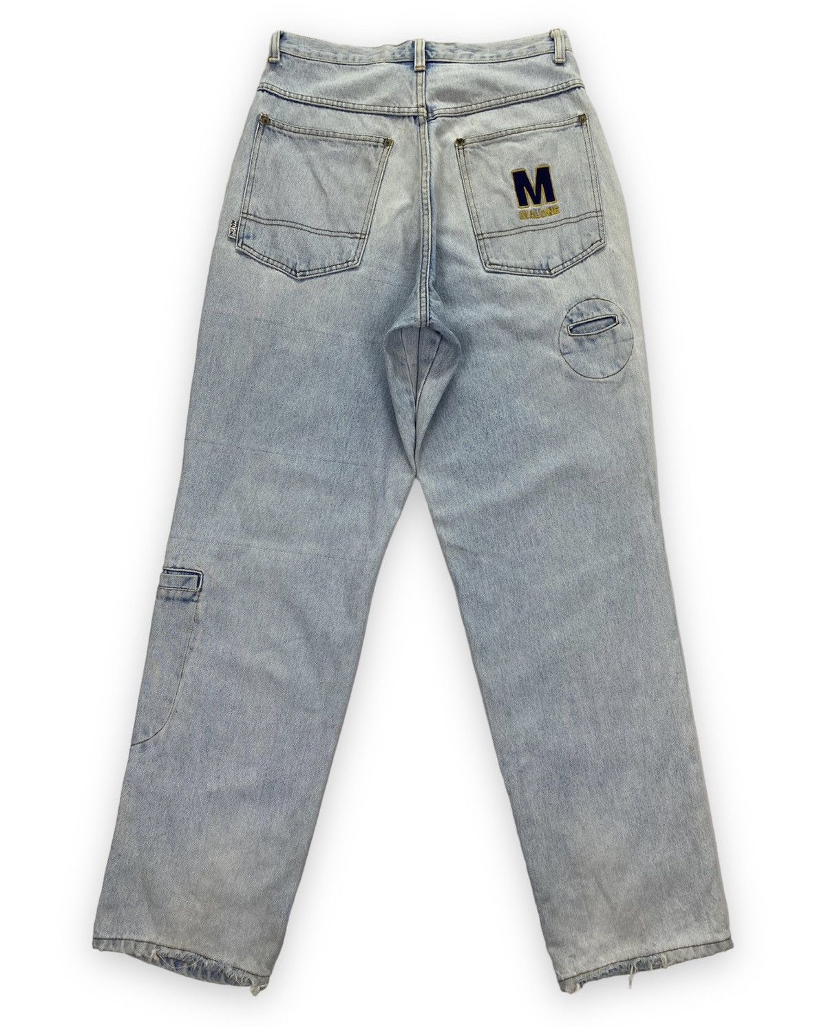 Vintage Maurice Malone Dirty Distressed Jeans Size US 31 - 1 Thumbnail