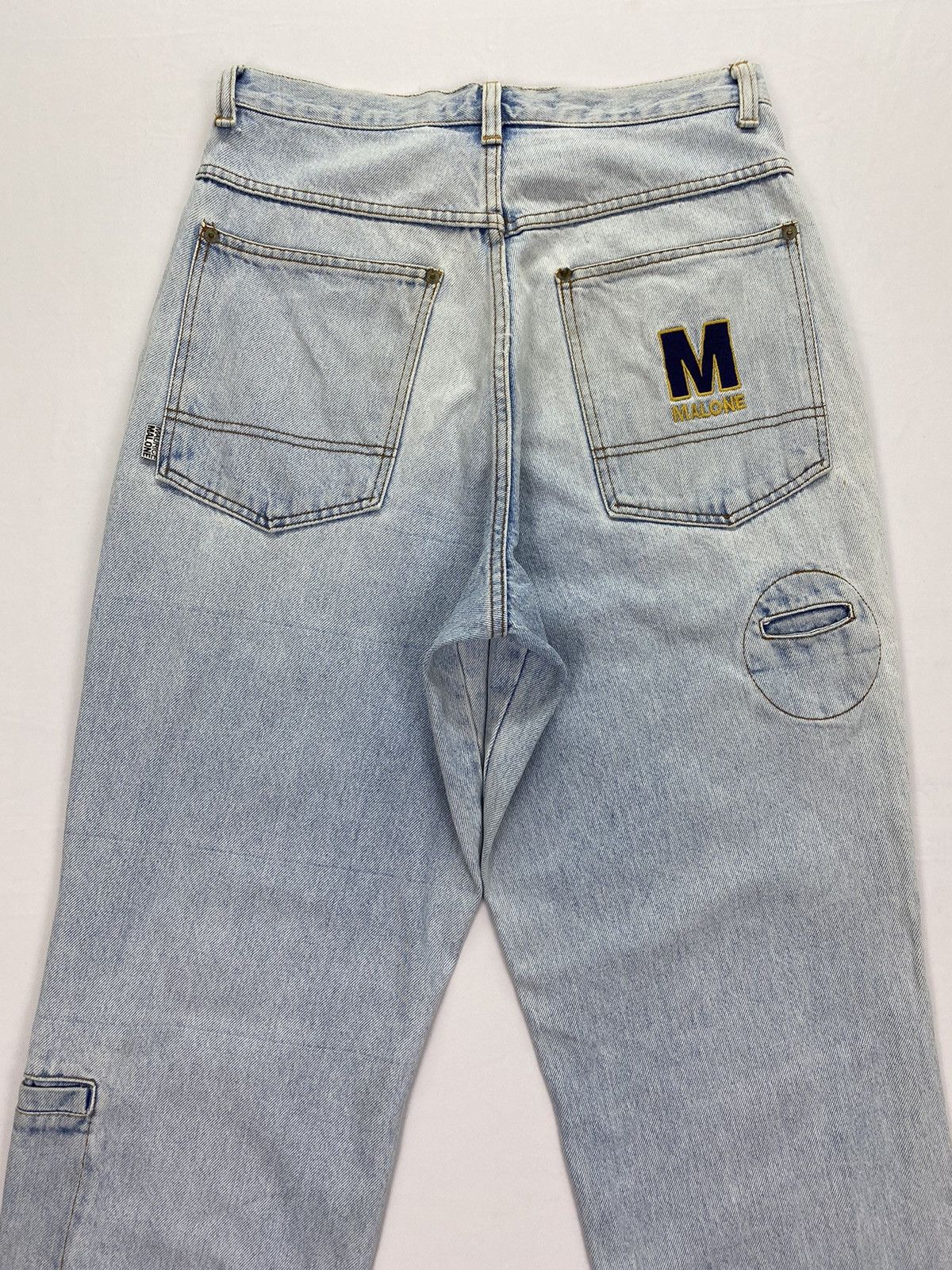Vintage Maurice Malone Dirty Distressed Jeans Size US 31 - 4 Thumbnail