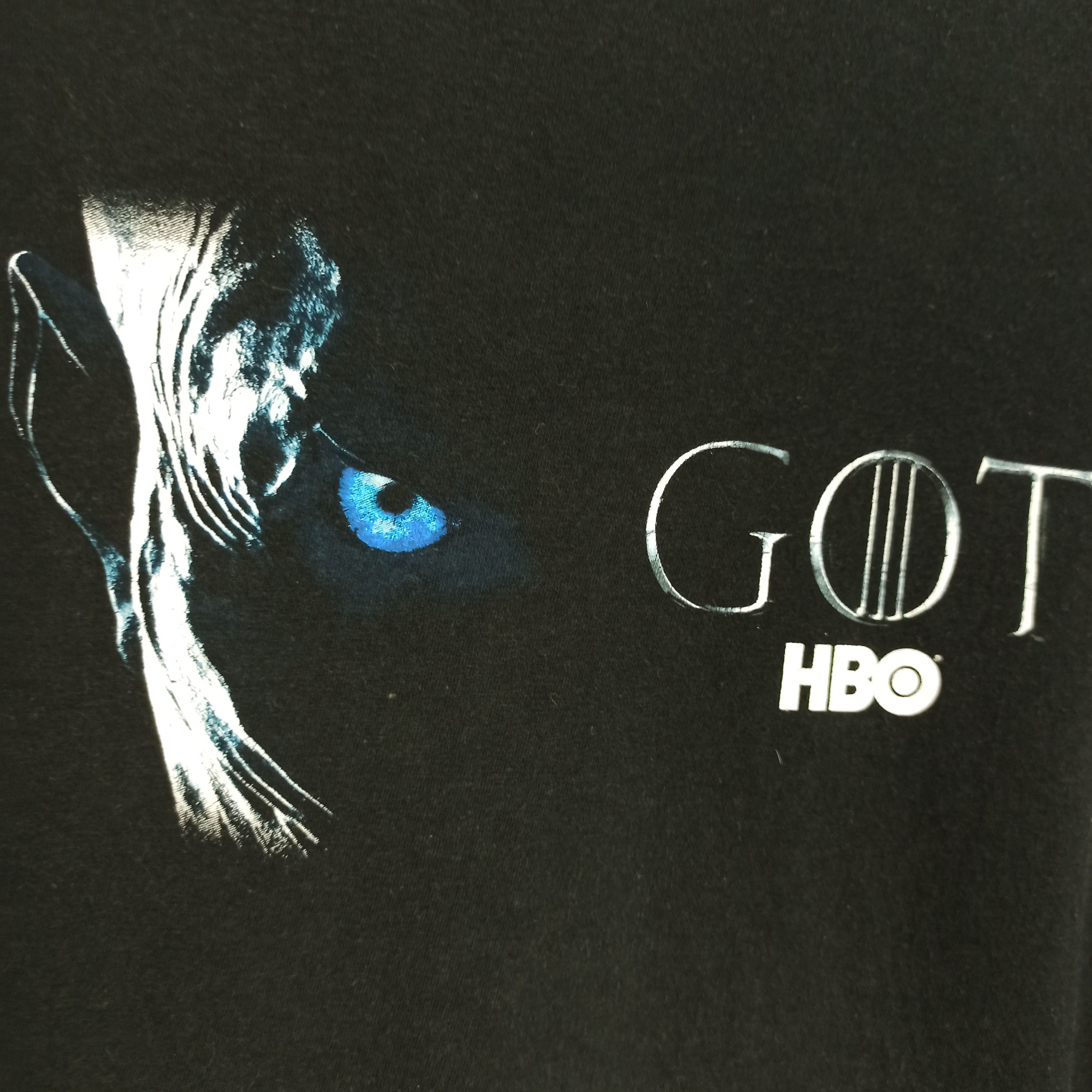 Vintage Rare Night King Game Of Thrones GOT HBO Movie promo Tshirt Size US XL / EU 56 / 4 - 3 Thumbnail