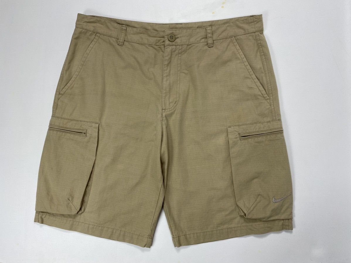 Nike 🔥LASTDROP🔥 Cargo Swoosh Ripstop Multipockets Beige Shorts Size US 36 / EU 52 - 13 Thumbnail