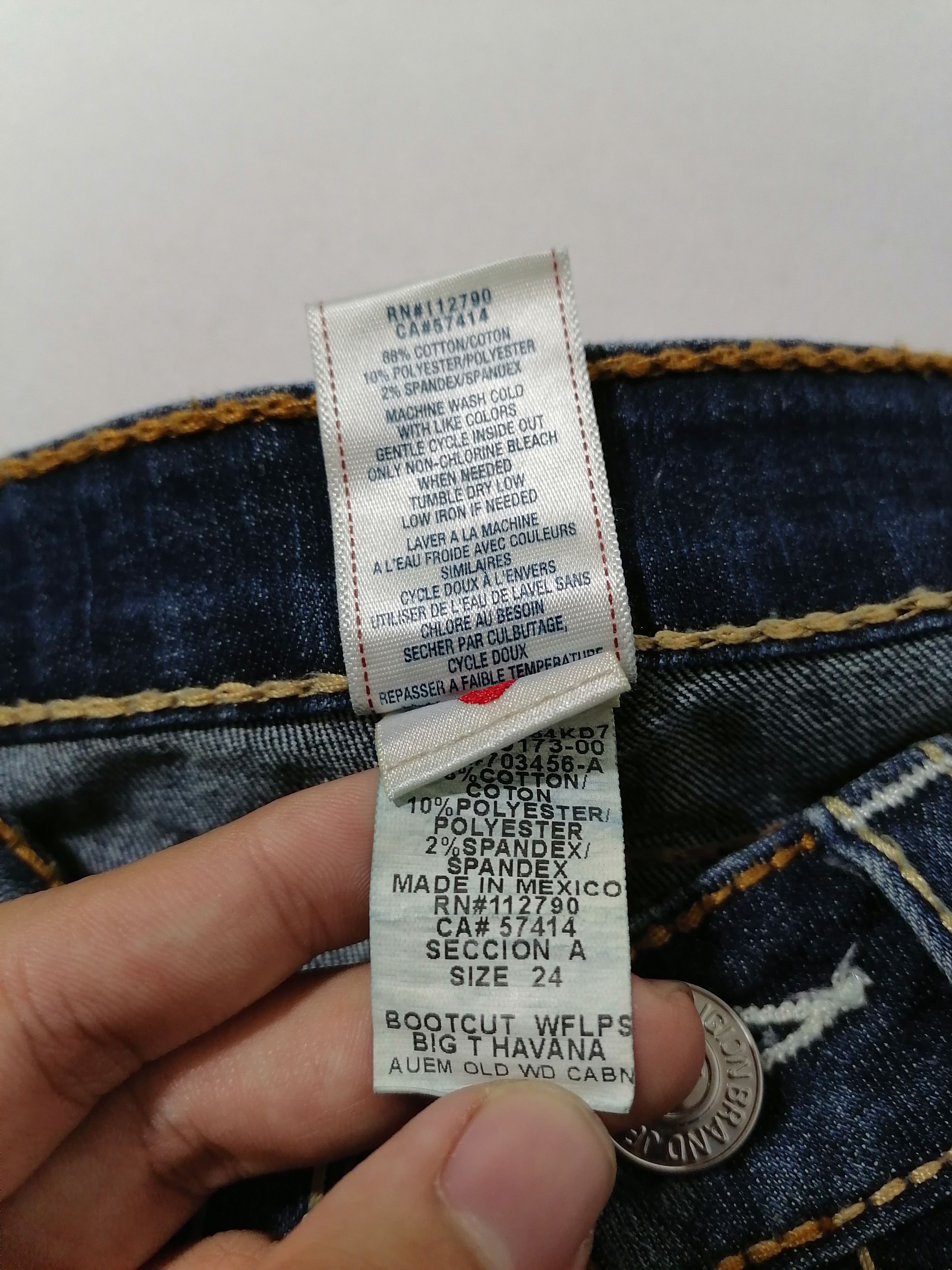 True Religion True Religion Boot Cut Denim Jeans Size US 27 - 7 Thumbnail